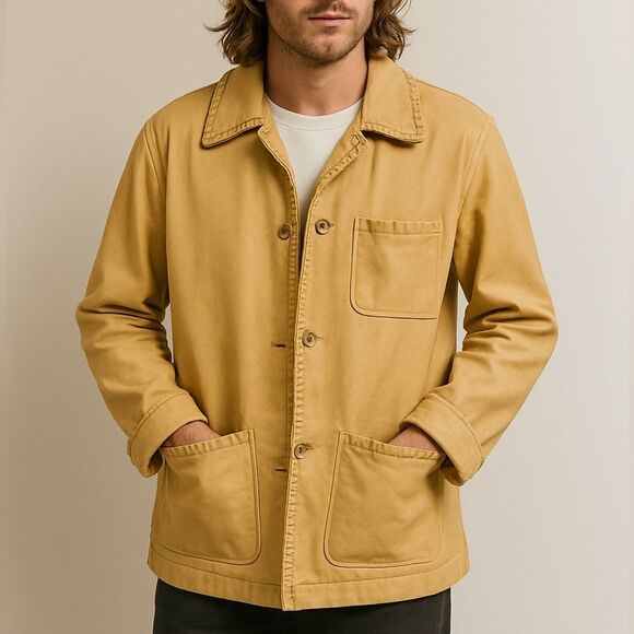 La Nouvelle Renaissance Unisex XS %100 Leather Butter Yellow Jacket - Picture 1 of 14